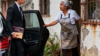 نادلة أطعمَت طفلين يتيمين… وبعد 17 عامًا توقّفت سيارة فاخرة أمام بابها! 